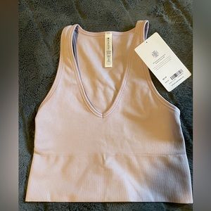 NWT- Athleta Aurora crop rib tank, XS